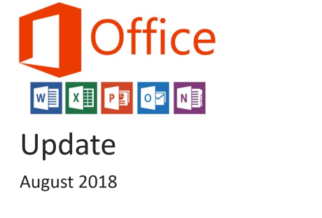 office 365 update august 2018
