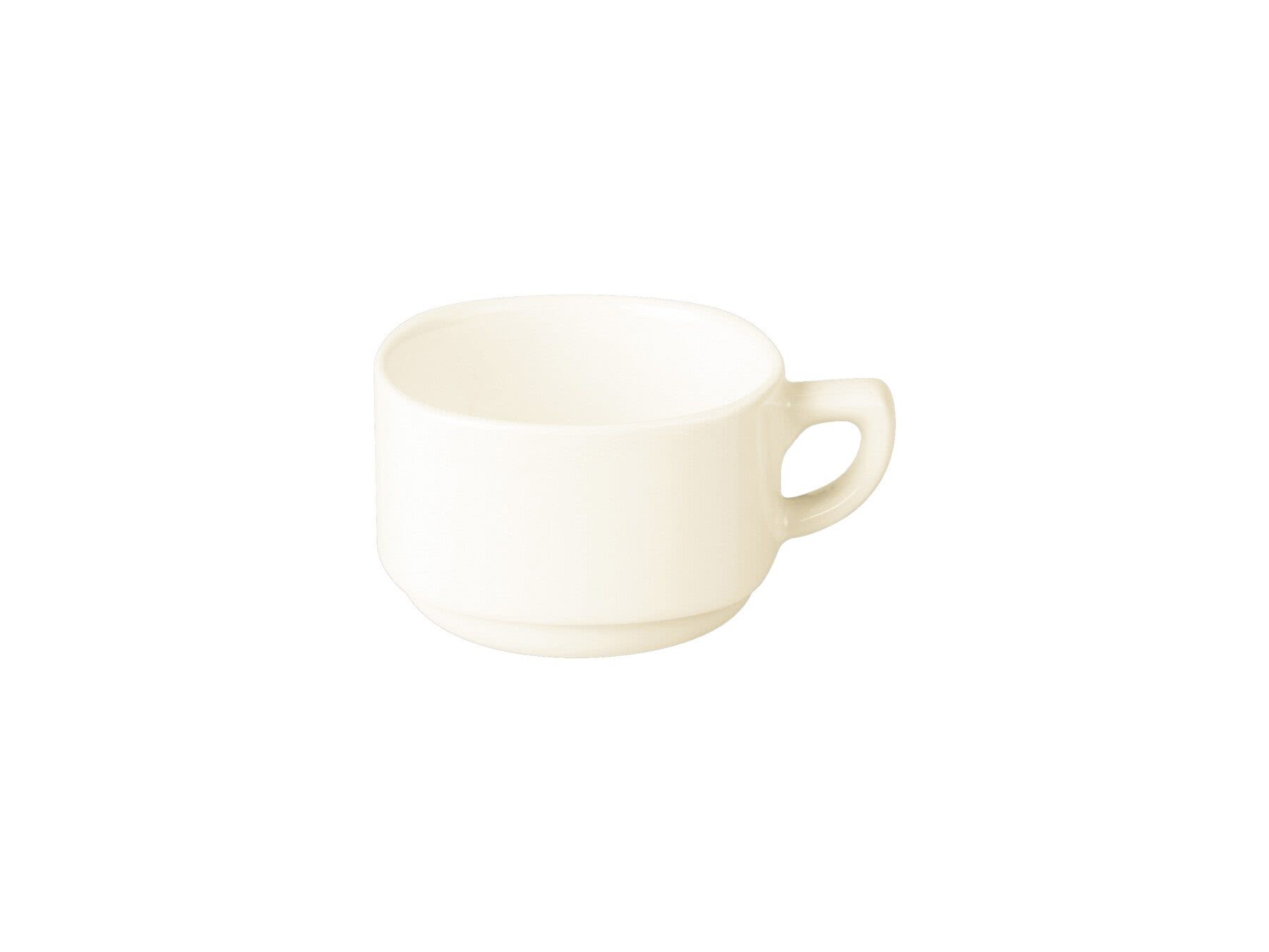Kaffee-/Teetasse, 17 cl, SKA, RAK, ø 8 cm, Höhe 5.5 cm, rund, Ivoris white,  Porzellan – Banholzer AG
