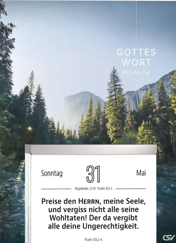 Gottes Wort für jeden Tag 2026 Abreisskalender – Bild 2