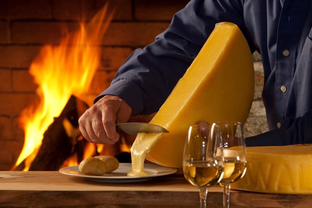 Raclette am Feuer