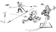 Unihockey – Passer: Balle brûlée