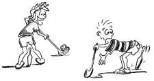 Unihockey – Tirare: Colpire la clavetta