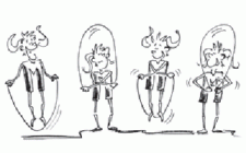 Allenamento con attrezzi – Saltelli con la corda: Saltello di base e incrociato