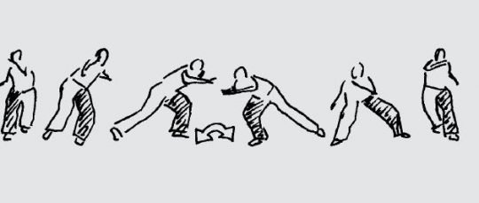 Capoeira escolar – Ausweichen: Deslocamento bilateral