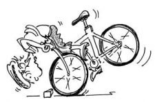 In bicicletta – Evoluzioni: Ruota all’aria