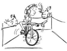 In bicicletta – Esercitare l’abilità: In quadrato