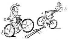 In bicicletta – Capacità di reazione: L’ostacolo