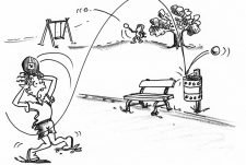 Street racket: Golf