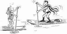 Stand up paddle – Techniques de pagayage: Superman