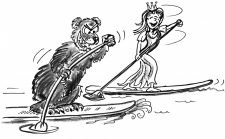 Stand up paddle – Techniques de pagayage: Ours et princesse