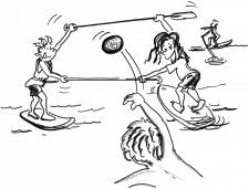 Stand up paddle – Manœuvres: Balle au but