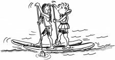 Stand Up Paddling – Gleichgewicht: SUP Ski