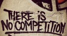 Foto: graffito "There is no competition"