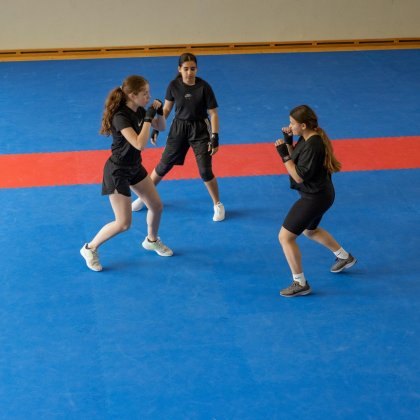 Light contact boxing: Triangolo della corsa nell’ombra