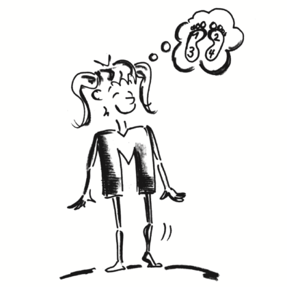 Concentration – Coordination: Les pieds comme base