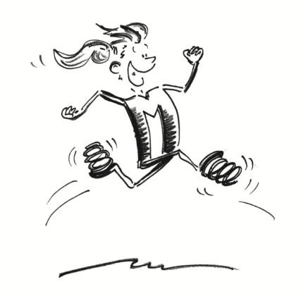 Konzentration – Trainingsalltag: Fäden an den Knien