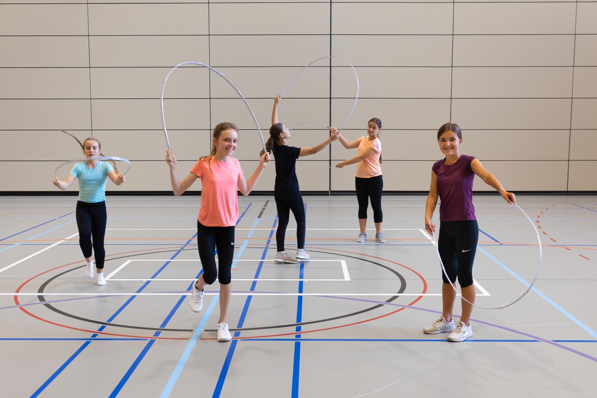 La foto mostra la forma di allenamento.