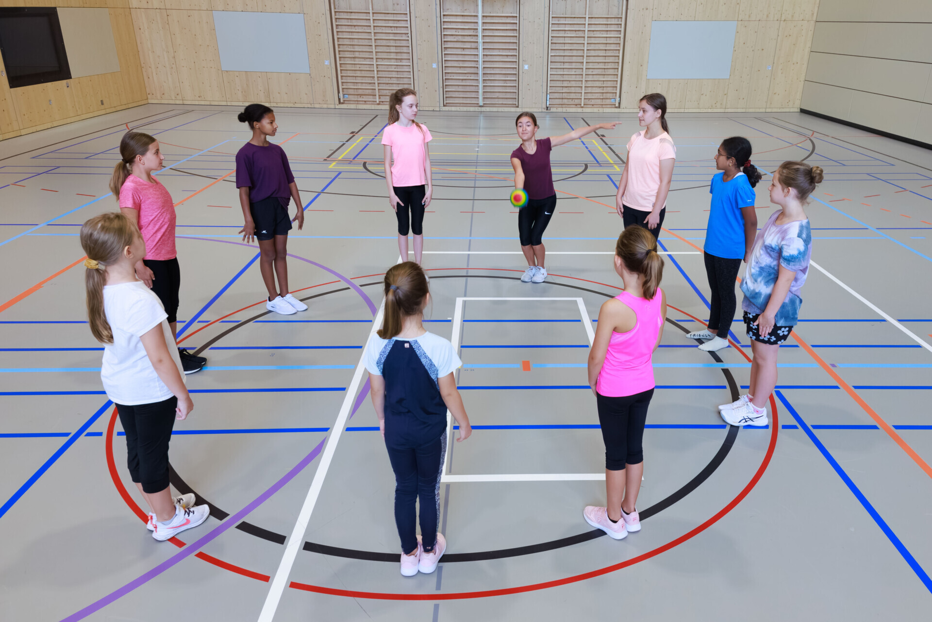 La foto mostra la forma di allenamento.