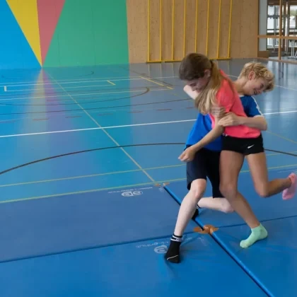 Bewegungs- und Spielgrundformen für Jugendliche – Bewegungsgrundformen: Kämpfen, Raufen: Mattenflucht