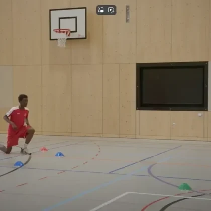 Power to Win – Good Practice: Stufe T1 – Eingrenzen – Schnelligkeit – Beschleunigung – Ausfallschritt (erster Schritt)