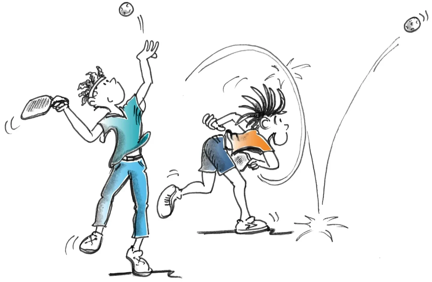 Pickleball – Riscaldamento e materiale: Colpi sopra la testa (suolo-muro)