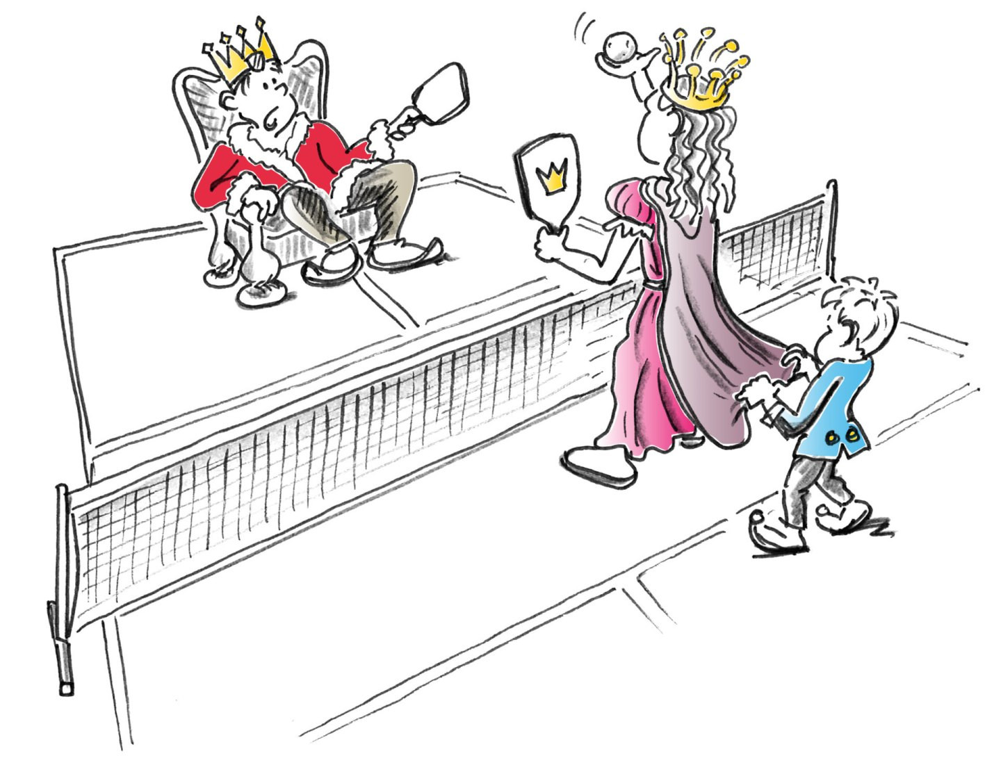 Pickleball – Wettkampf- und Turnierformen: Queen / King of the Court