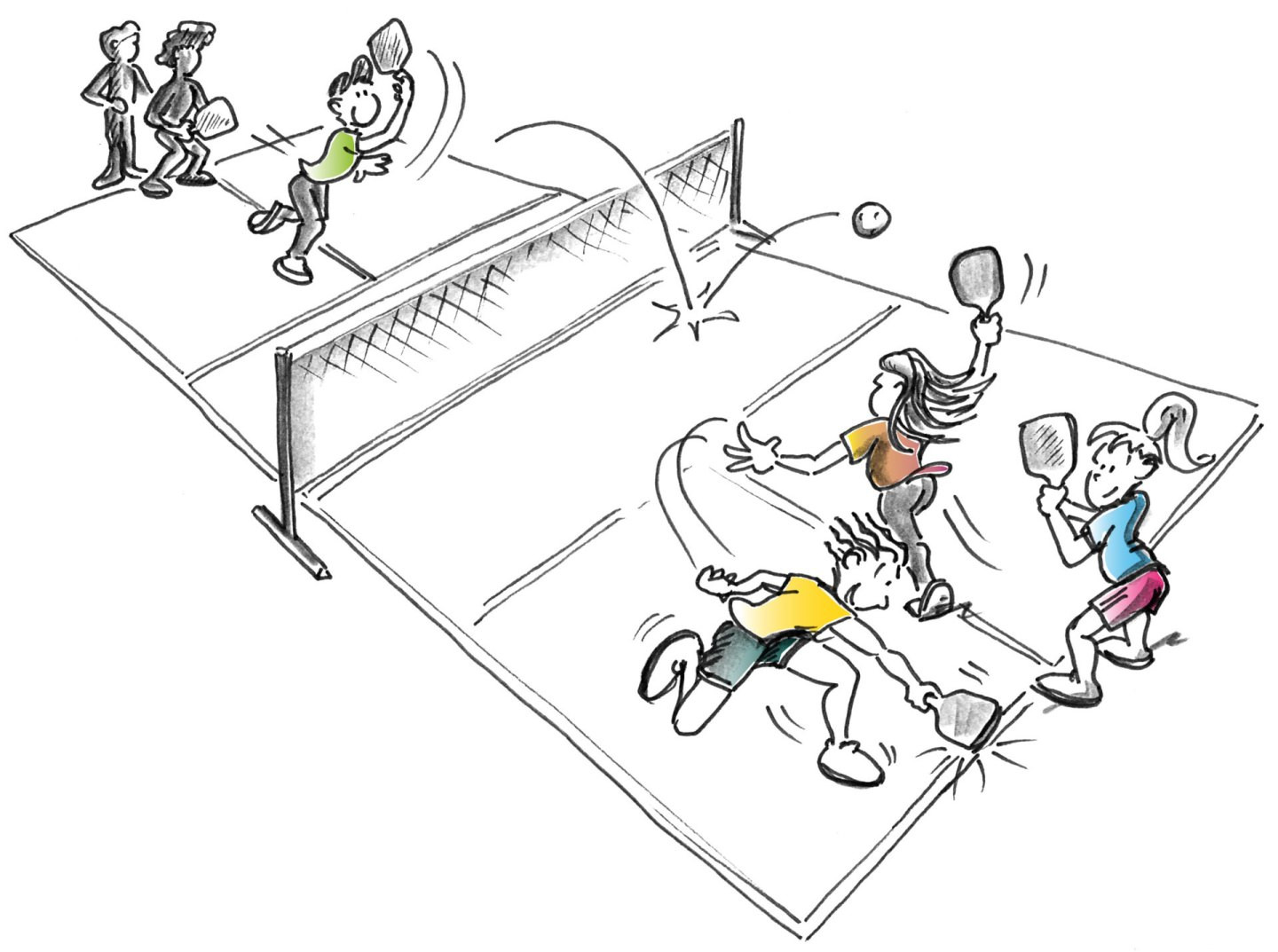 Pickleball – Formes de jeux et exercices coopératives: Circuit