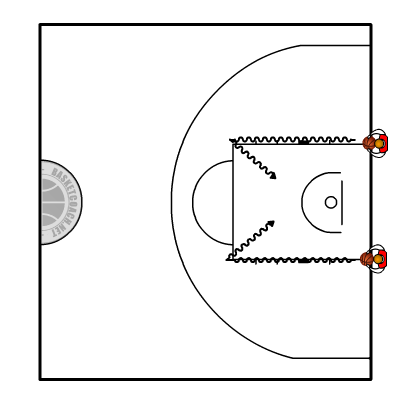 Tir en course après dribble