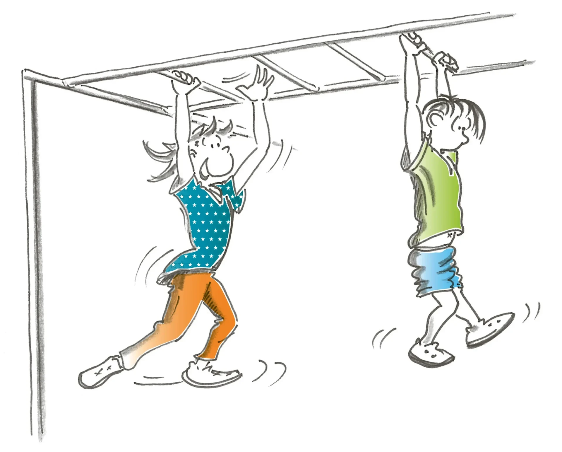 Streetworkout – Good Practice - Top 10 Übungen für den Sportunterricht: Hangeln