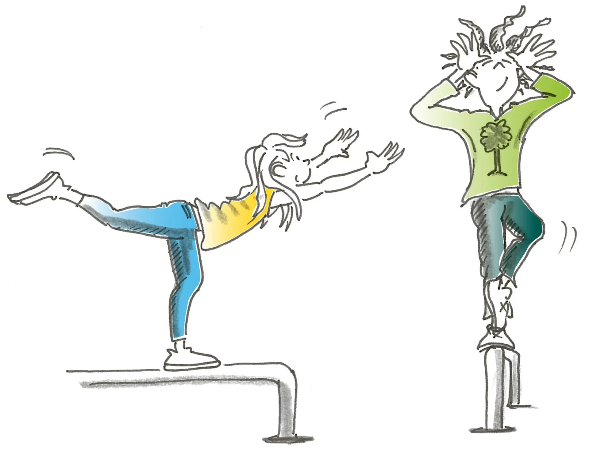 Street workout – Good Practice - I 10 migliori esercizi per le lezioni di educazione fisica: Stare in equilibrio