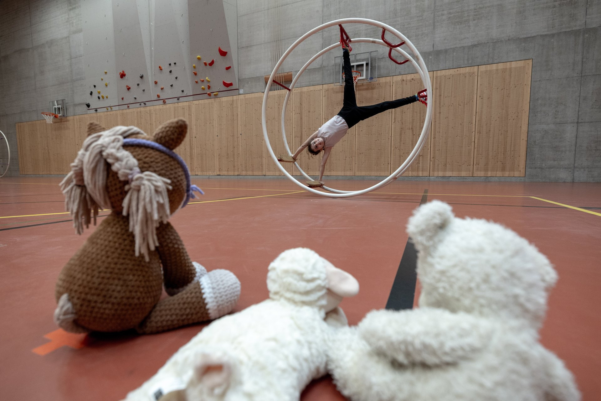 Rhönrad – Présenter des formes artistiques : Théâtre de peluches
