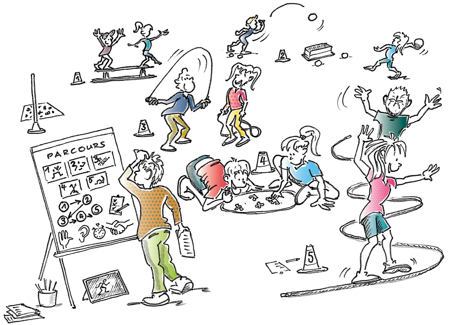 Fokus ADHS – Bewegung als Chance – Good Practice: Stationen-Parcours mit Symbolkarte