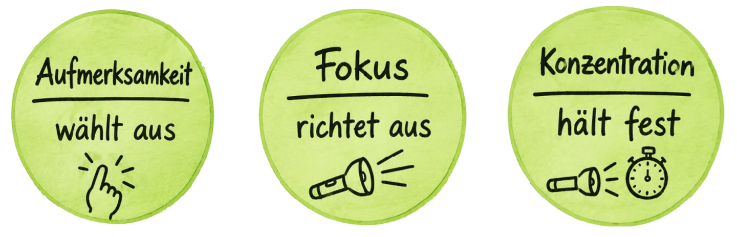 Grafik: Weg zur konzentration.