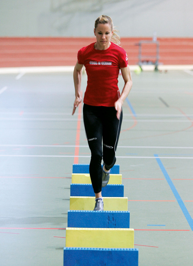 Esercizio con la scala degli sprint.