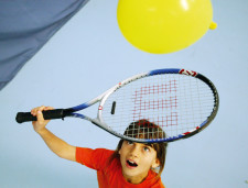 Tennis: Servizio – Giocolare con palloncini