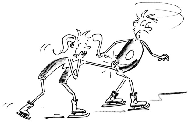 Farbenspiel auf dem Eis