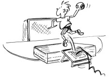 Pallamano – Tirare: Lanciare in aria