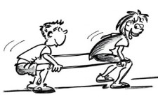 Nordic Walking – Spielformen: Froschhüpfen