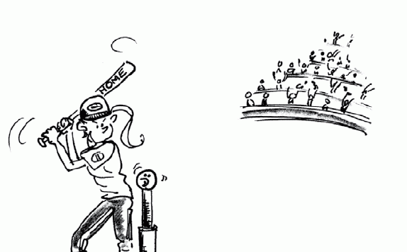 Baseball: T-Ball mit Homerun Teaser