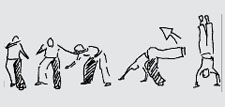 Capoeira escolar – Avec art: Bananeira