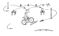 Entraînement polysportif – A vélo: Parcours d’obstacles