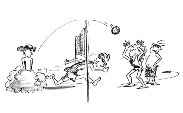 Polysportives Outdoortraining – Park: Volleyball-Rundlauf