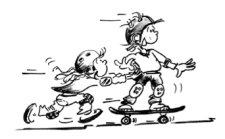 Skateboard: Bob à deux