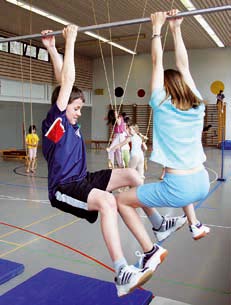 Pour les enfants – Gymnastique aux agrès: Leçon 4 «Formes élémentaires de  suspension» »