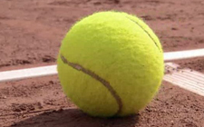 Primo piano su una pallina da tennis