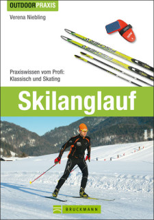 Buchcover: Langläufer auf verschneiter Skating-Bahn.