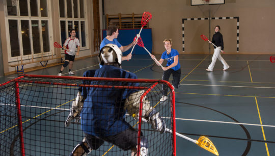 Intercrosse: Angriffsszene