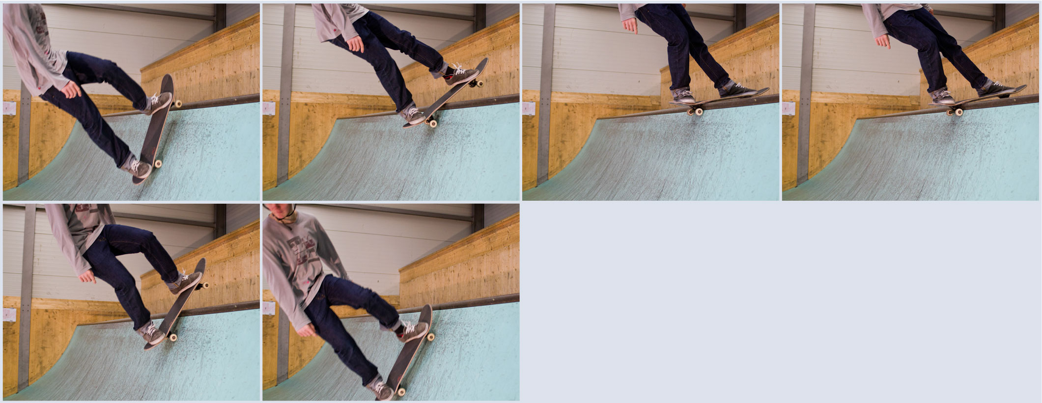 Skateboard – Mini-rampe: Rock to fakie »