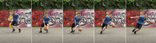 Street Games – Streetball: Figure freestyle – Cambio di mano tra le gambe