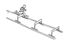Bild: Schüler überläuft drei Hürden